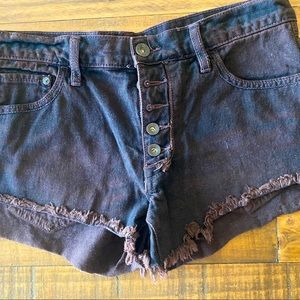 Free people denim shorts.